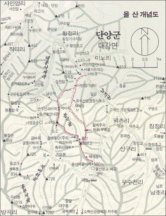 올산 조망 이미지